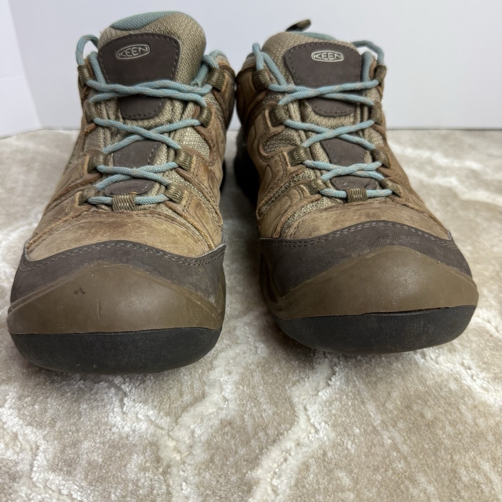 KEEN Circadia Brown‎ Teal Waterproof Hiking Shoes Women's Size 8.5 Durable